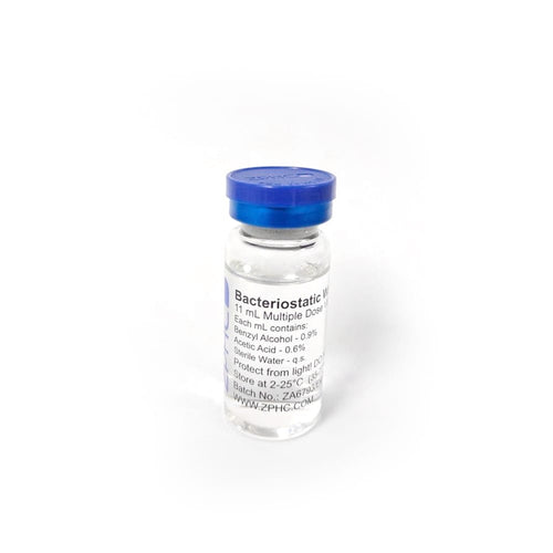 Bacteriostatic Water FOR Fragment -Sterile with 0.9% Benzyl Alcohol and 0.6% Acetic Acid -0.9% & 0.6% / VIAL -11 ML VIAL